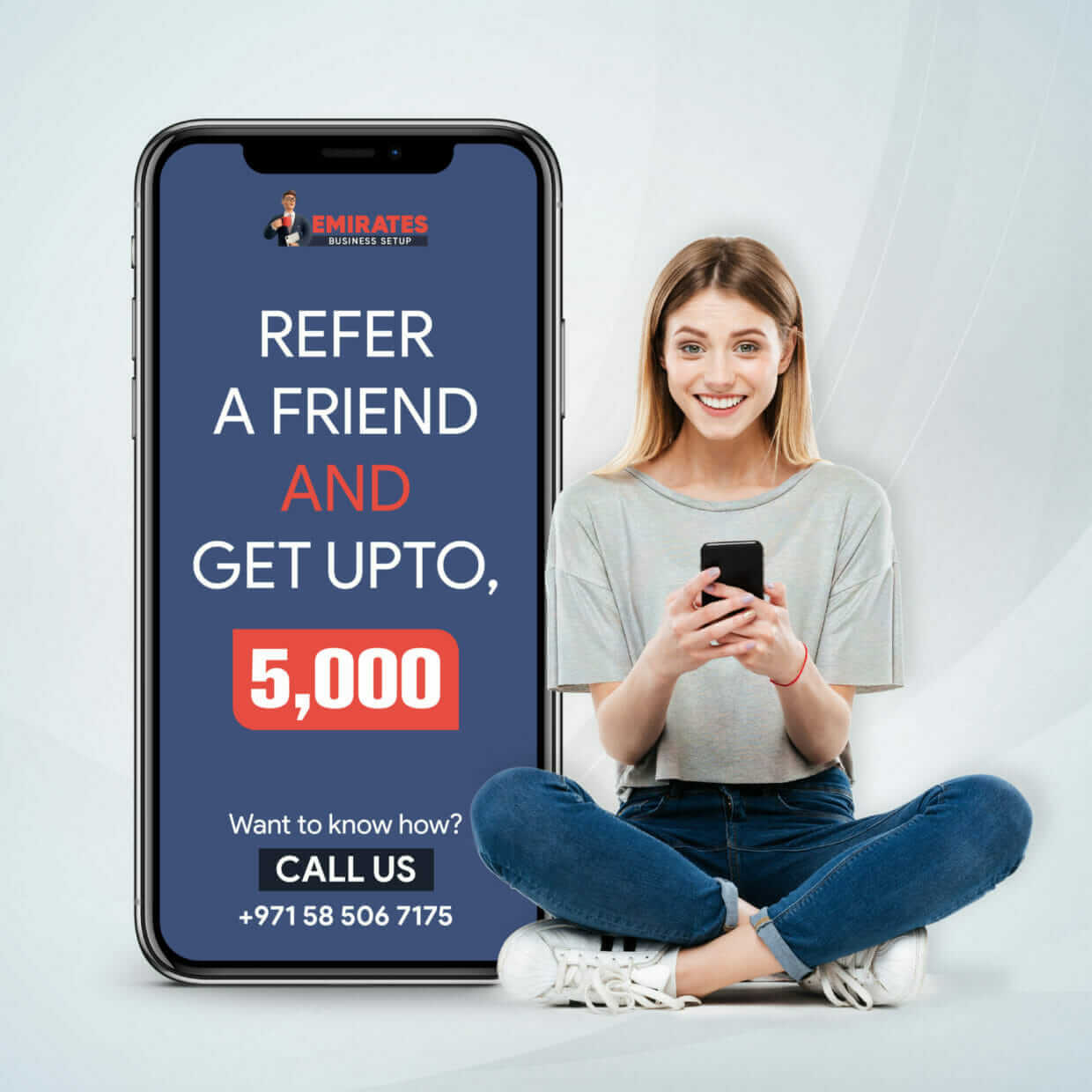 Refer a Friend and Get up to 5,000 AED.