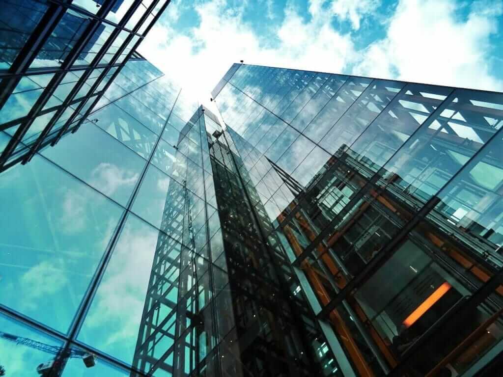 A building view from below