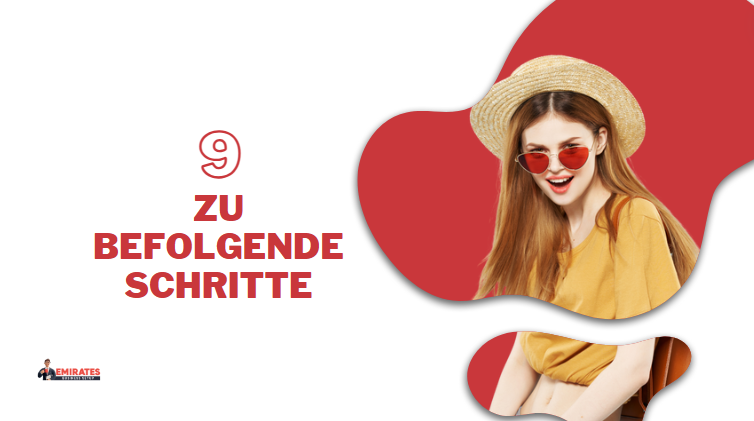9 Zu Befolgende Schritte