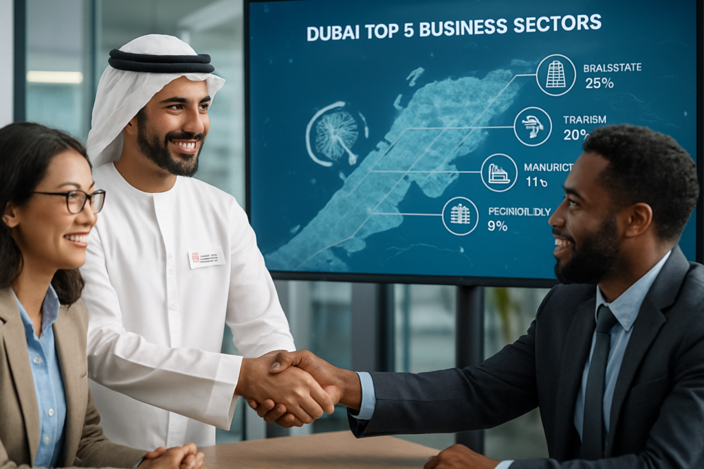 Top 5 aufstrebende Geschäftsbereiche in Dubai, die man 2026 beobachten sollte, und wie Emirates Business Setup helfen kann
